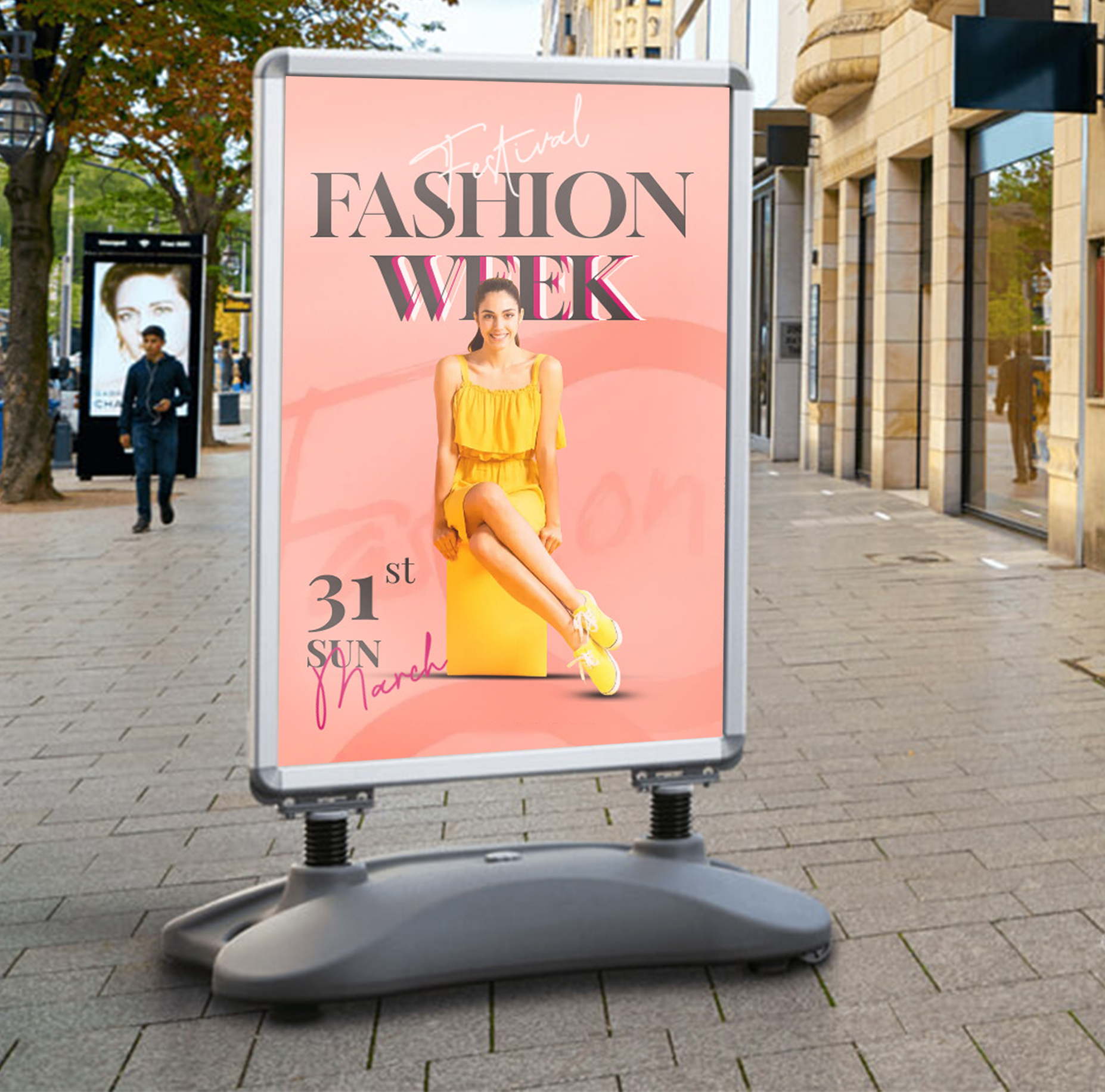 A1 Water Base Pavement Sign With Graphics