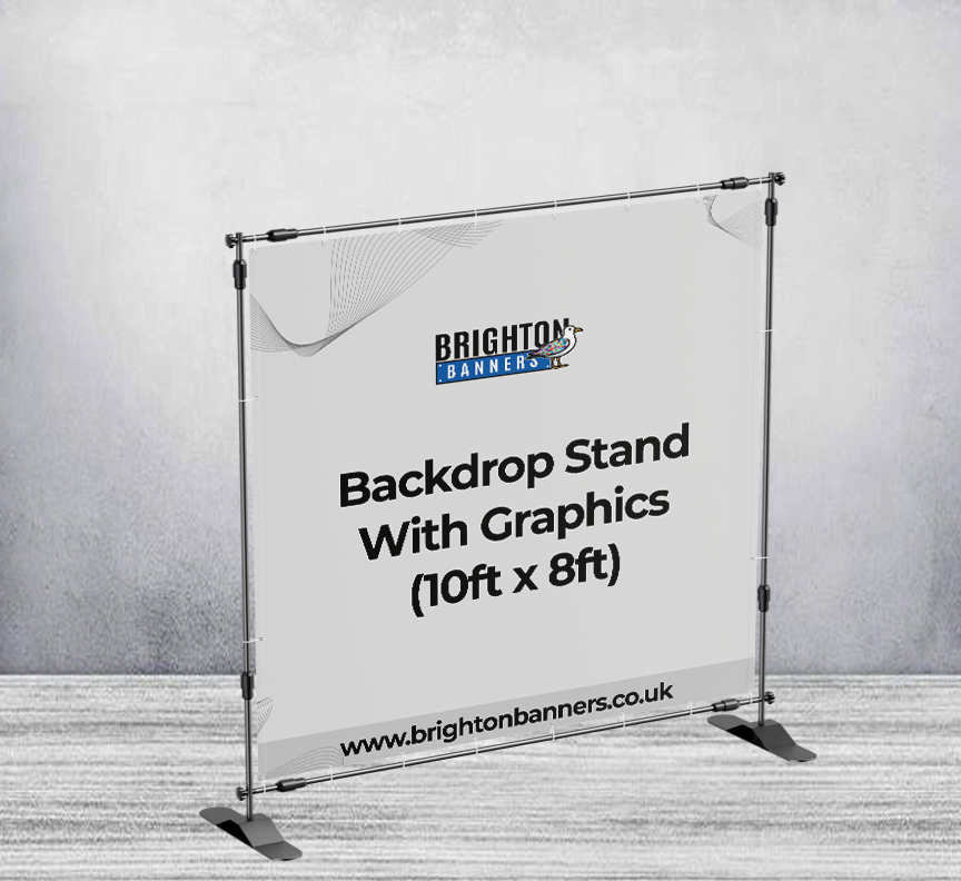 Backdrop Stand With Graphics (10ft x 8ft)