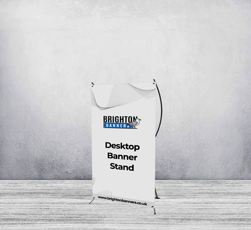 Desktop Banner Stand