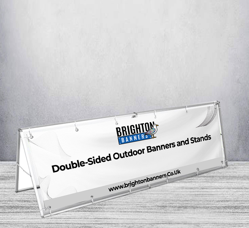 Double-Sided Outdoor Banners and Stands