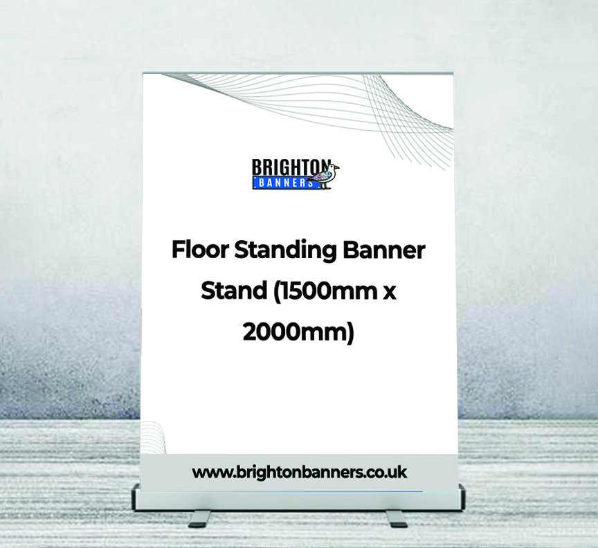 Floor Standing Banner Stand (1500mm x 2000mm)