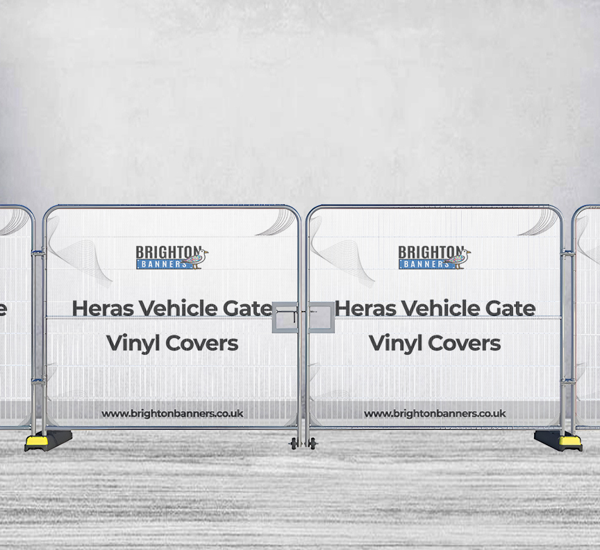 Heras Vehicle Gate Vinyl Covers