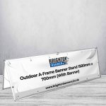 Outdoor A-Frame Banner Stand 1500mm x 700mm (With Banner)