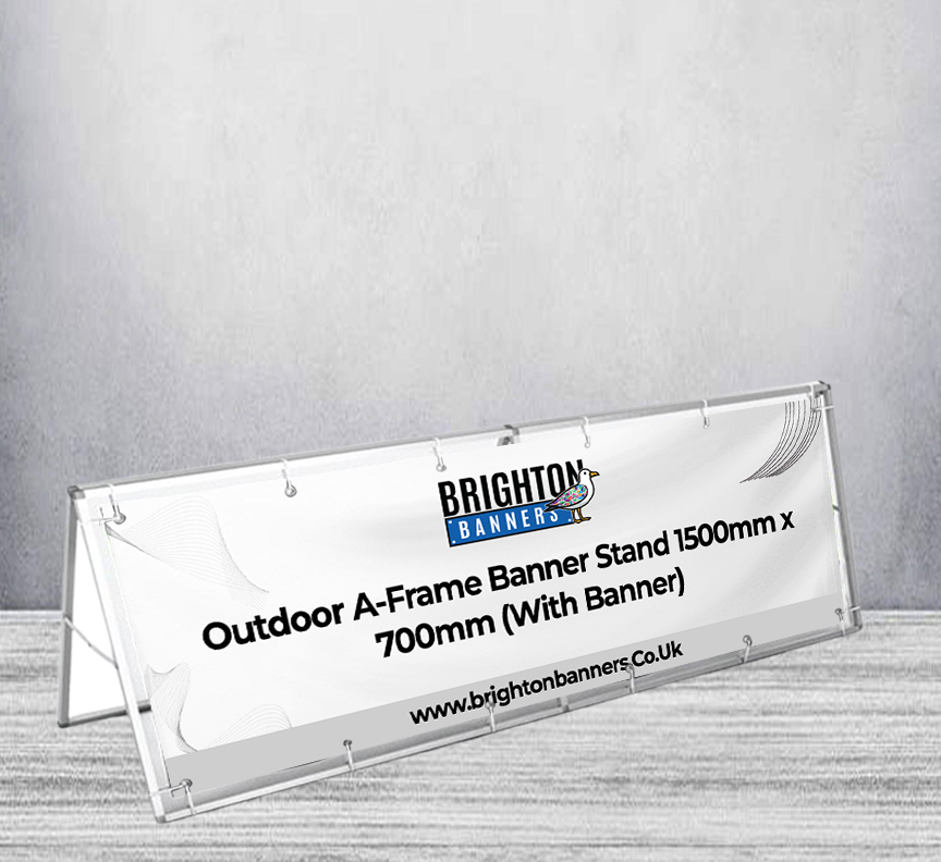 Outdoor A-Frame Banner Stand 1500mm x 700mm (With Banner)