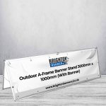 Outdoor A-Frame Banner Stand 3000mm x 1000mm (With Banner)