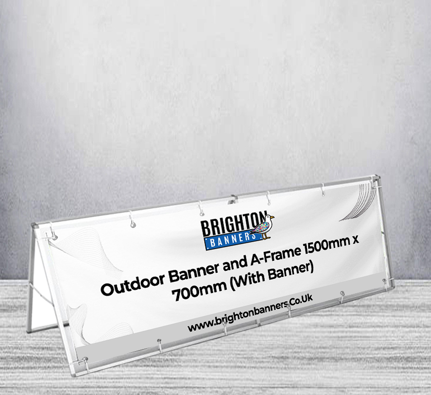 Outdoor Banner and A-Frame 1500mm x 700mm (With Banner)
