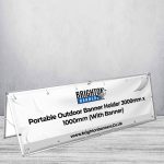 Portable Outdoor Banner Holder 3000mm x 1000mm (With Banner)