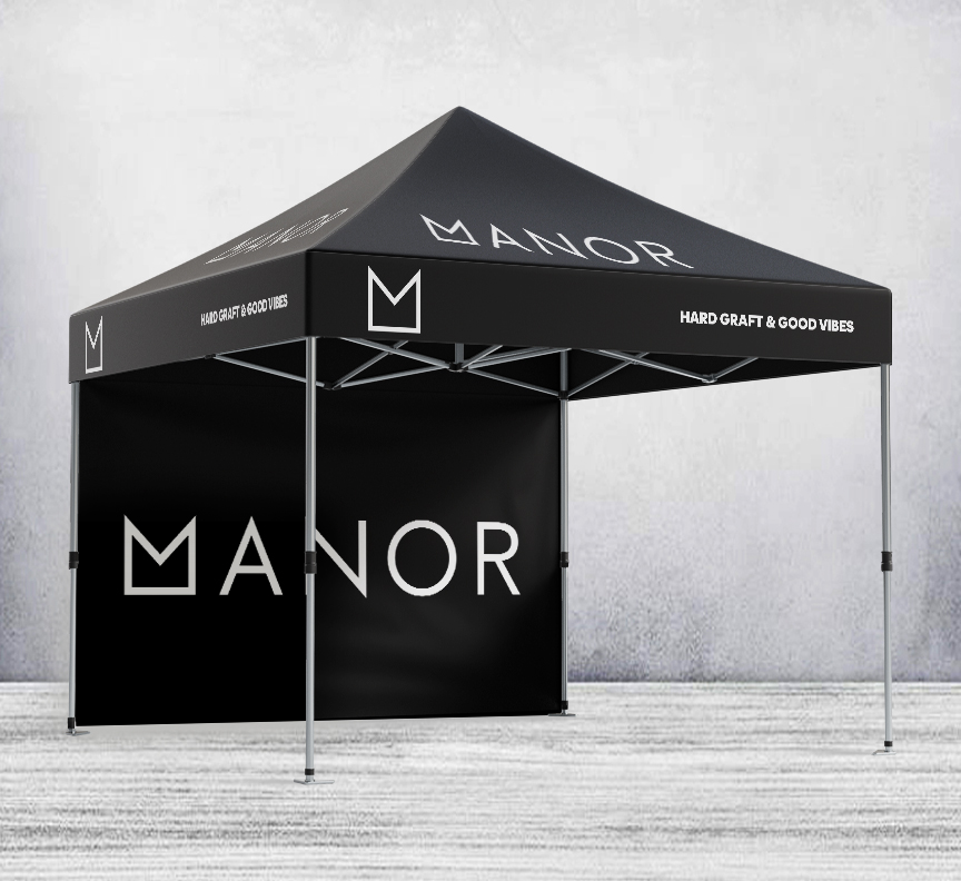Printed Pop Up Gazebo 3m x 3m (with Wheeled Case & Pegs)
