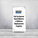 Pull Up Banner Stand 850mm x 2000mm Replacement Graphics